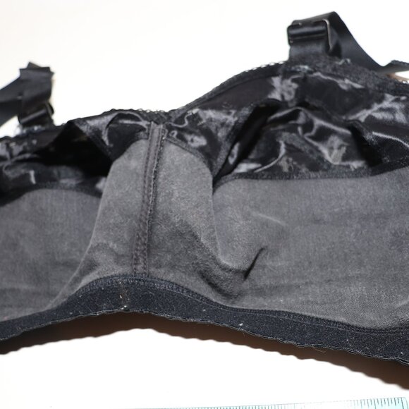 Vintage 1950's Black Lace  Bullet Bra by Lady Cameo Dallas 34 HH - Picture 6 of 9